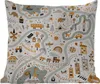 MuchoWow® Outdoor Kissen - Auto - Tiere - Kinder - Straßen Produktbild-Vorschau 1