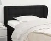 The Living Store Kopfteil mit Ohren Schwarz 103x23x78/88 cm Produktbild-Vorschau 2