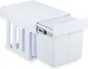 Relaxdays Cestino da incasso, 3 scomparti, 15 l e 8 l, L x Anteprima dell’immagine prodotto 1