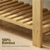 Ławka na buty HOMCOM z siedziskiem, bambusowa ławka z Podgląd zdjęcia produktu 6