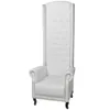 vidaXL Fauteuil à haut dossier Blanc Similicuir Voir les images du produit 9