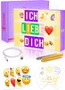 Lightbox Glitter A4 mit 312 Buchstaben & Emoji & 3 Marker - Produktbild-Vorschau 1