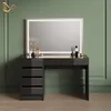 Schminktisch Livinity Imola Schwarz/Gold 120 cm mit Produktbild-Vorschau 2