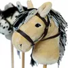 Close-up of two hobby horses with sticks. Produktbild-Vorschau