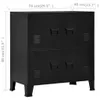vidaXL Lagerschrank Industrial Schwarz 75x40x80 cm Stahl Produktbild-Vorschau 7