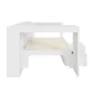 A white loft bed with drawers is shown from the side against a white background. Náhľad obrázku produktu