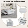 Couchtisch Sofatisch, 360° Drehbare Ober-Tischplatte, 2 Produktbild-Vorschau 5