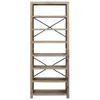 vidaXL Bücherregal 7 Böden 80x30x200 cm Massivholz Akazie Produktbild-Vorschau 3