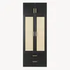 Kleiderschrank 'Larundi' 216 x 80 x 52 cm mit 4 Türen 1 Produktbild-Vorschau 6