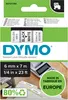 DYMO Original D1-Etikettenband | schwarz auf weiß | 6 mm x Produktbild-Vorschau 1