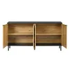 Merax Mosaik Sideboard mit 2 Türen in Holzoptik, Kommode Produktbild-Vorschau 9