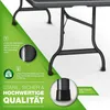 tillvex tavolo da giardino pieghevole in rattan 180x75cm | Anteprima dell’immagine prodotto 5