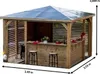 Pool House Blueterm - Bois Thermochauffé - Toit en Panneaux Voir les images du produit 3