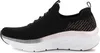 SKECHERS DLUX WALKER, modelo "Let It Glow", color negro Vista previa de la imagen del producto 17