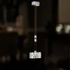 Pendelleuchte aus Chrom mit Glaskristallelementen Produktbild-Vorschau 3