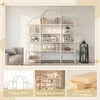 Scaffale 170x26x190 cm in acciaio e MDF, libreria a 5 Anteprima dell’immagine prodotto 6