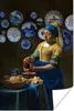 MuchoWow® Poster Milchmädchen - Vermeer - Das Mädchen mit Produktbild-Vorschau 1