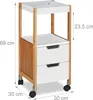 relaxdays 10024233_0 relaxdays Servierwagen braun Voir les images du produit 4
