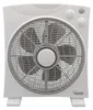 A white box fan with a gray grill and knobs, set against a white background. Anteprima dell’immagine prodotto