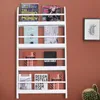 HOMCOM Wand-Bücherregal mit 4 Ablagen, Kinder-Bücherregal Produktbild-Vorschau 2