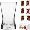 A collection of clear drinking glasses and a box of glasses. Podgląd zdjęcia produktu
