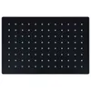 vidaXL Regenbrause Edelstahl 30x20 cm Rechteckig Schwarz Produktbild-Vorschau 4