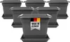 Großes 6er Set Blumentopf mit Untersetzer, Drainage, Produktbild-Vorschau 1
