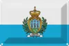 vianmo Blechschild 12x18 cm San Marinos Marino Flagge Fahne Produktbild-Vorschau 1
