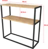 A product image of a console table with dimensions indicated. Náhled obrázku produktu