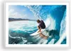 Gerahmtes Poster - Weißer Rahmen - Surfen Surfer Ozean Produktbild-Vorschau 1