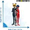 Pappfigur - Miraculous - Ladybug und Schwarzer Kater - Höhe Produktbild-Vorschau 3