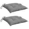 vidaXL Stuhlkissen 2 Stk. Grau 50x50x7 cm Oxford-Gewebe Produktbild-Vorschau 3