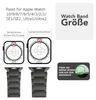 Diagrams and text explaining how to determine Apple Watch band size. Produktbild-Vorschau