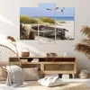 Bild auf Leinwand - Leinwandbild - 3 Teile - Strand Möwen Produktbild-Vorschau 7