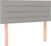 vidaXL Čelo postele Light Grey 100x5x78/88 cm Látka Náhľad obrázku produktu 1