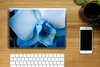 MuchoWow® Laptop Aufkleber Sticker Cover Blumen - Blau - Produktbild-Vorschau 2