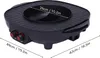 A black electric grill and hot pot with dimensions indicated by white lines and text. Produktbild-Vorschau