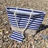 Torba plażowa 22 l, niebiesko-biała Podgląd zdjęcia produktu 3