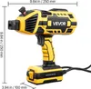 A studio shot of a yellow and black VEVOR inverter welder with measurement indicators. Anteprima dell’immagine prodotto