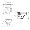 Spülrandloses Wand WC mit Softclose-Sitz – wandhängend, Produktbild-Vorschau 9