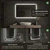 LoXa – Miroir de salle de bain Lorina avec LED 120 × 80 cm Voir les images du produit 5