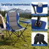 COSTWAY - 1 silla de camping plegable XXL, resistente hasta Vista previa de la imagen del producto 4