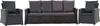 Gartenkissen Set für Polyrattan Schwarz – Sitzkissen 160x50 Produktbild-Vorschau 1