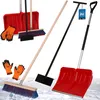 A collection of snow removal tools and gloves arranged on a snowy surface. Anteprima dell’immagine prodotto