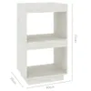 Libreria vidaXL bianca 40x35x71 cm in legno massello di Anteprima dell’immagine prodotto 8