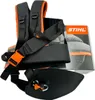 A product shot of a Stihl harness with a box in the background. Produktbild-Vorschau