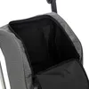 Close-up view of the open interior of a gray shopping cart bag. Náhled obrázku produktu
