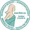 A circular seal with a silhouette of a woman's head and shoulders, and text around the border. Produktbild-Vorschau