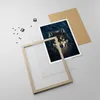 Gerahmtes Poster - Rahmen in heller Eiche - Wolf Dunkel Produktbild-Vorschau 4