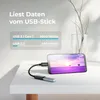 deleyCON 2 Stück USB-C auf USB OTG Adapter Kabel 17cm - USB Produktbild-Vorschau 3
